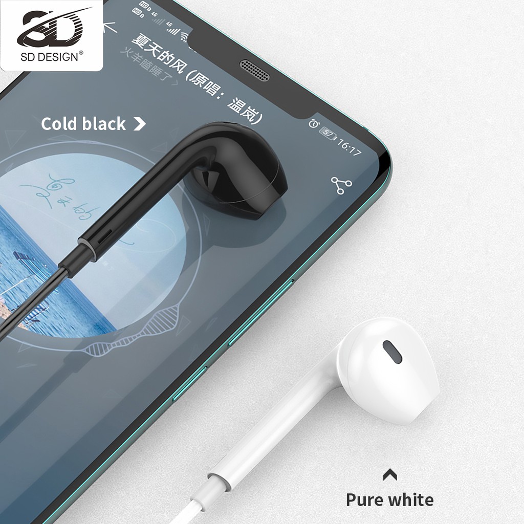 Tai nghe chính hãng nhét tai SD Design X15 và H6 dùng cho các dòng điện thoại jack 3.5mm,có mic bảo hành 1 đổi 1