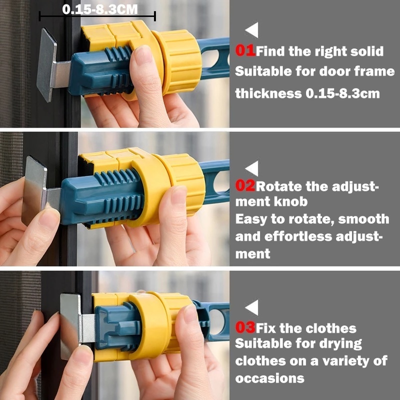 1 Móc Phơi Đồ 8 Lỗ Có Thể Thu Gọn Tiết Kiệm Không Gian Thân Thiện Với Môi Trường