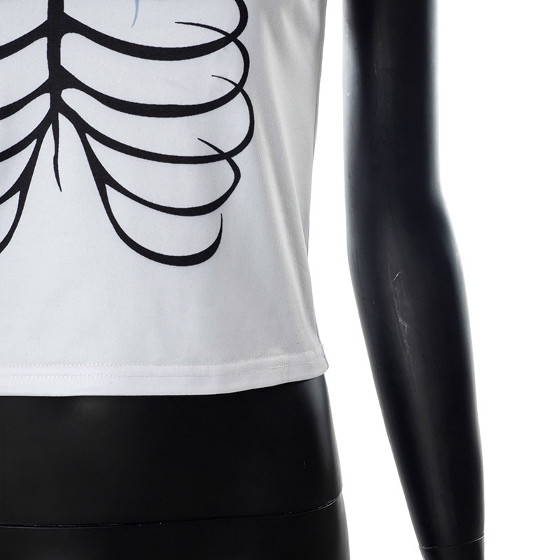 Áo Tank Top Hai Dây In Họa Tiết Xương Cá Tính Thời Trang Cho Nữ
