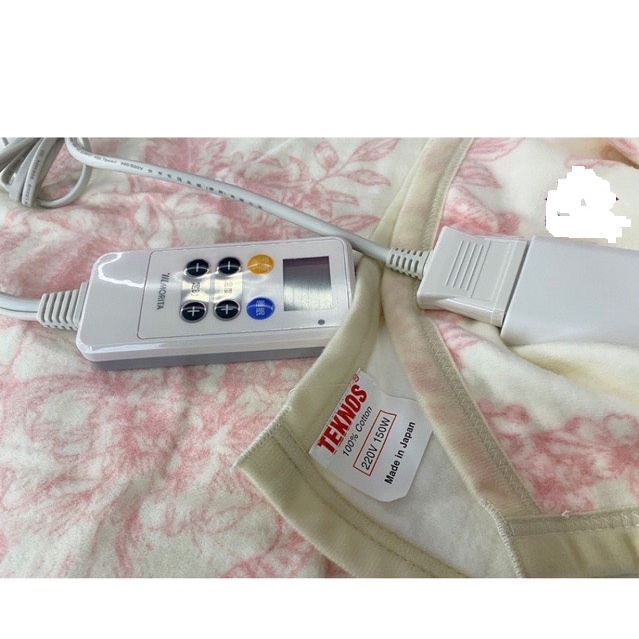 chăn điện Teknos Nhật Bản Teknos SZ-D918L NEW 2021 có hẹn giờ