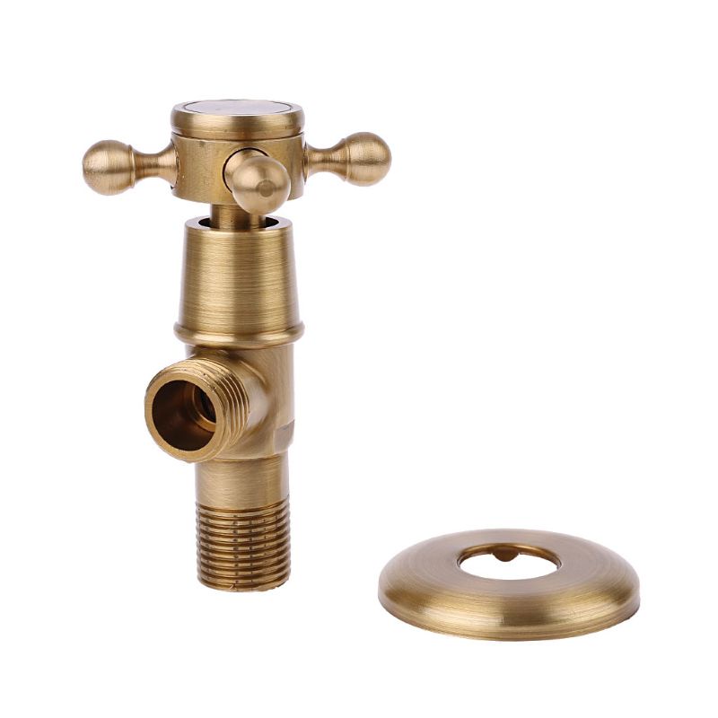 Van Điều Khiển Nước Bồn Tắm Hình Tam Giác Ren 1 / 2 &quot;Bằng Đồng Thau Cổ Điển