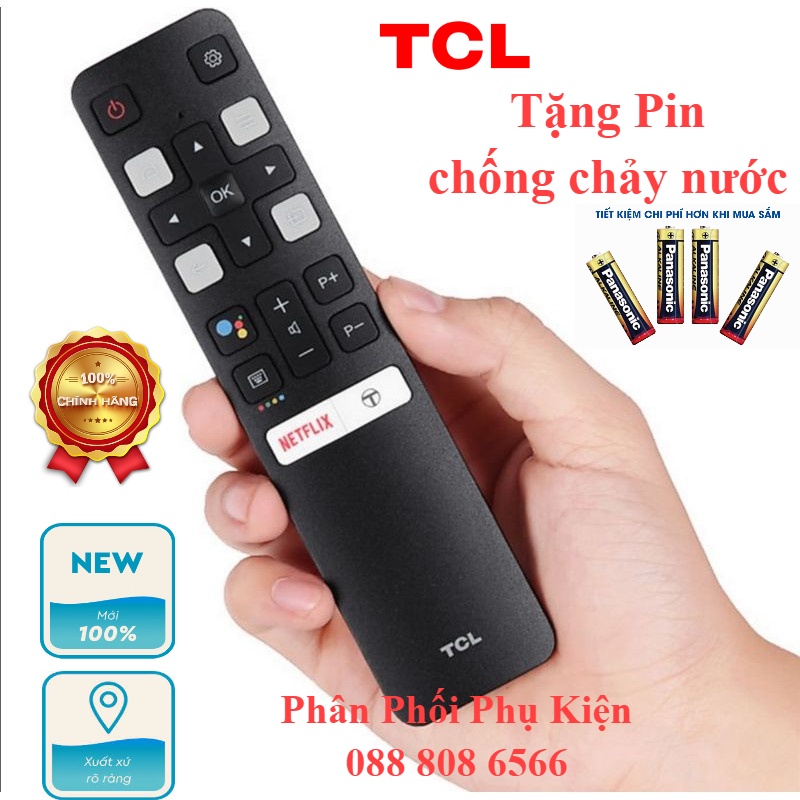 [HÀNG ZIN - BẢO HÀNH 1 ĐỔI 1] Điều khiển tivi TCL có tính năng tìm kiếm giọng nói
