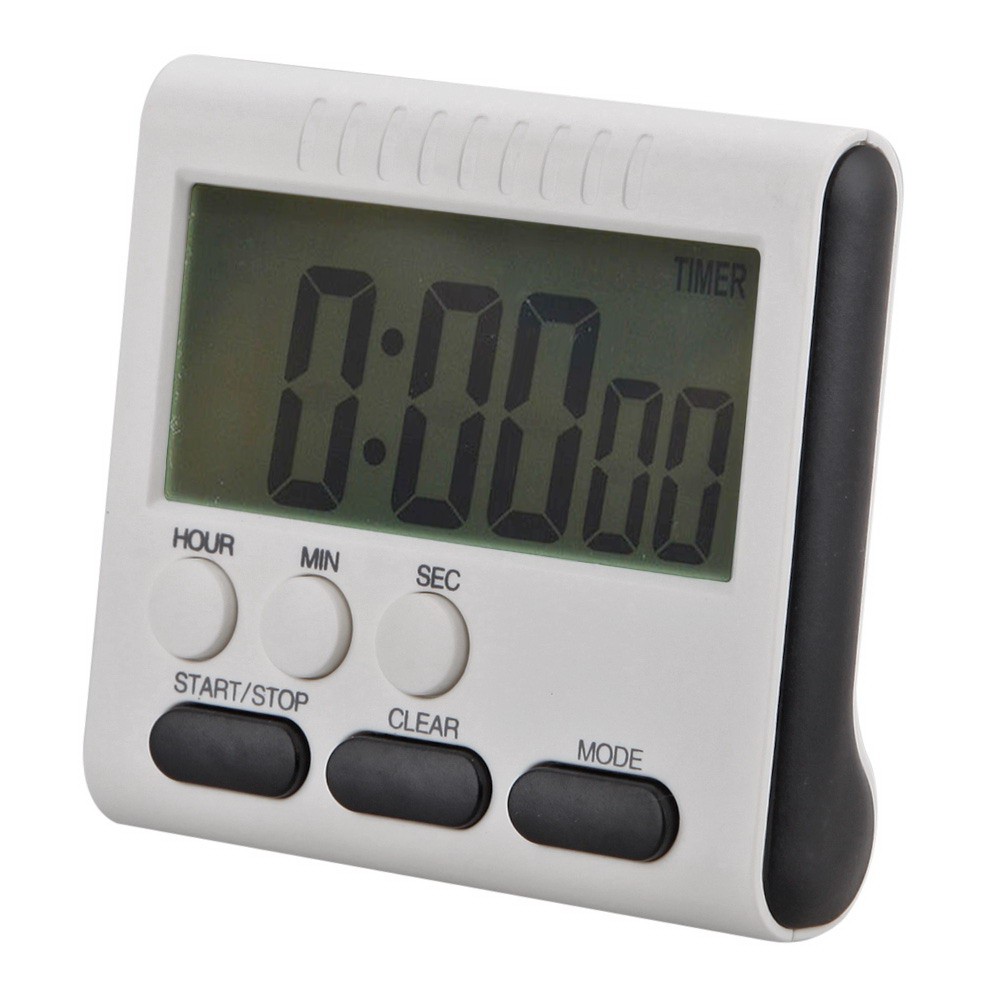 Magnetic Large LCD Digital Kitchen Timer Alarm Count Up Down Clock 24 Hours-168-OXUI2
