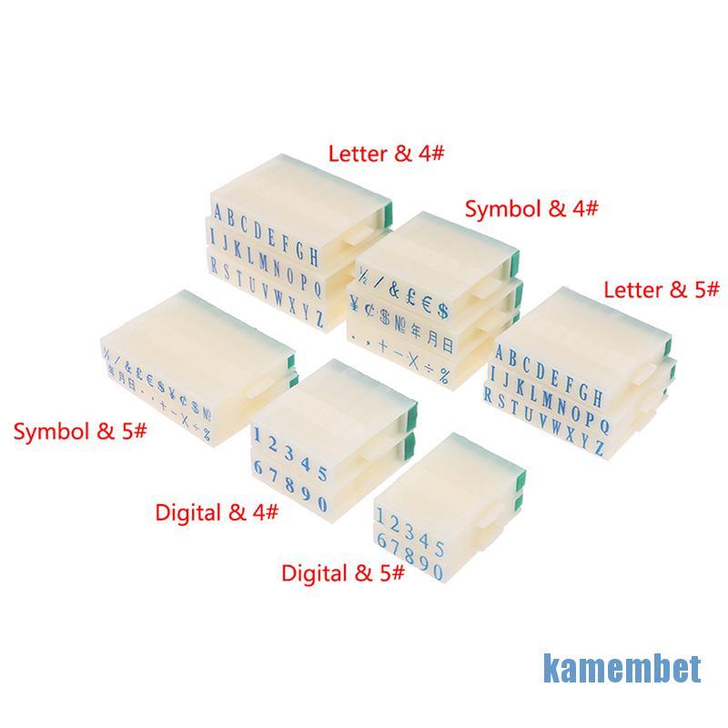 （hot*cod）Paper Letter Stamp Digital Number Symbol Seal Chapter Combination Ink Print