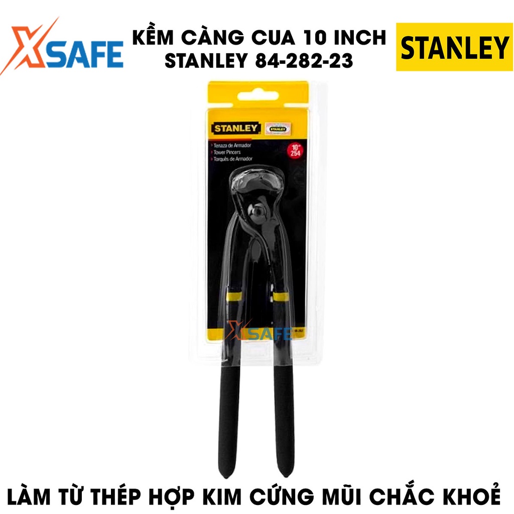 Kềm càng cua STANLEY thép cứng bền bỉ Kềm Stanley nhỏ gọn và linh hoạt, cán bọc nhựa êm ái chịu lực chịu nhiệt tốt