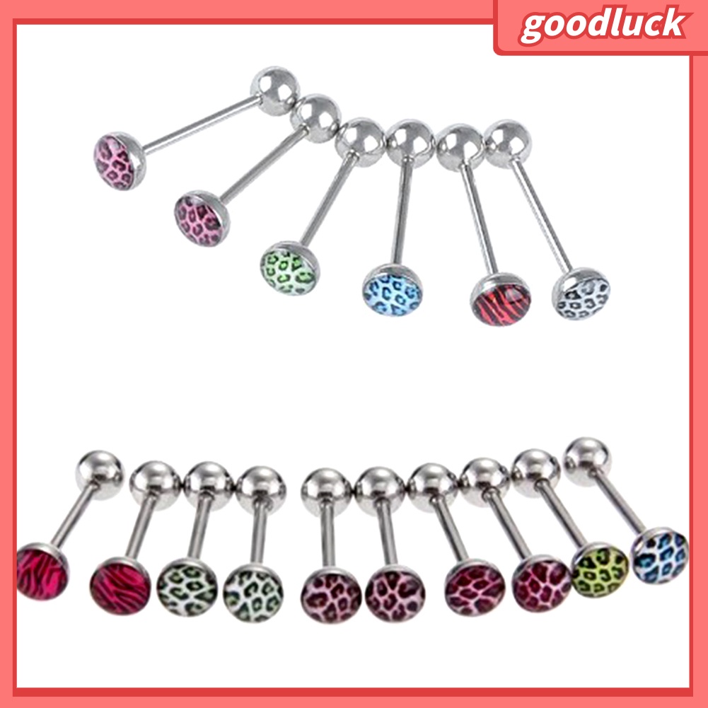 Set 6/10 Khuyên Rốn Họa Tiết Da Báo Cá Tính