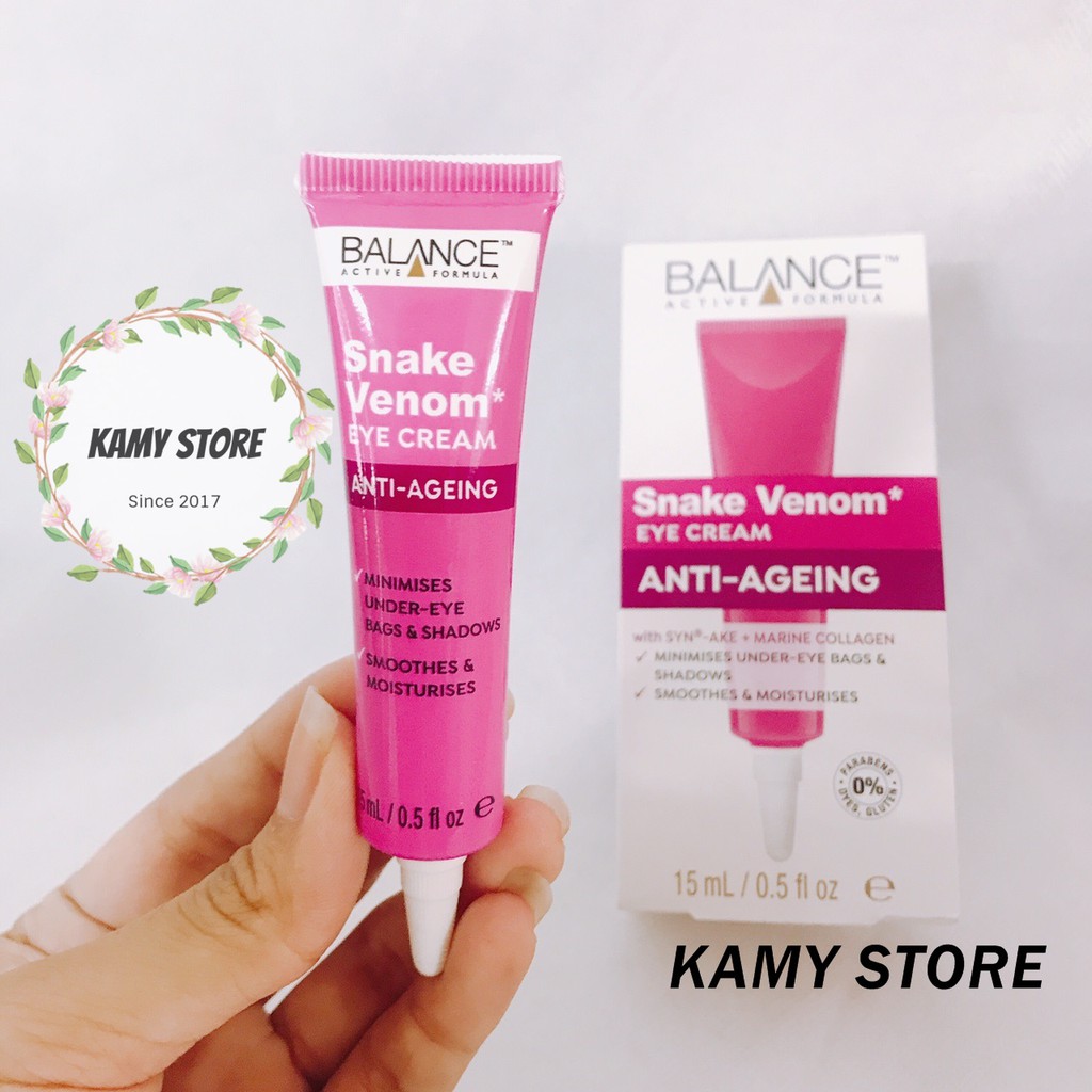 Kem Mắt Nọc Rắn Balance Active Formula Snake Venom Eye Cream ( Bao bì mới)