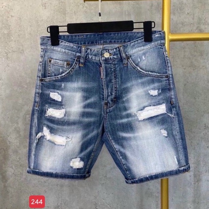 Quần short jean nam chất bò co giãn- quần lửng nam rách nhiều mẫu hình thật trẻ trung PN ms256