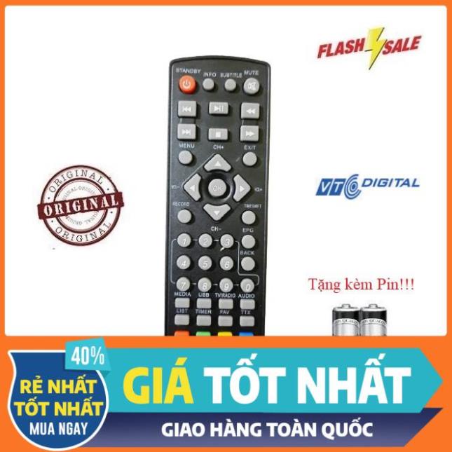 Remote Điều khiển đầu kỹ thuật số VTC-HD 02 Hàng chính hãng Tặng kèm Pin