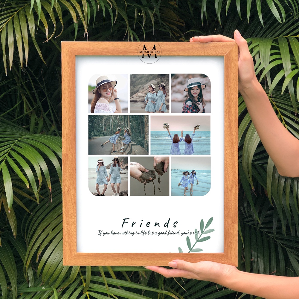 In Ảnh Theo Yêu Cầu - Sáng Tạo 8 Ảnh Kèm Ghi Chú - Size A3, A4 - Tiệm in Memories - In Ảnh Để Bàn, In Hình Treo Tường