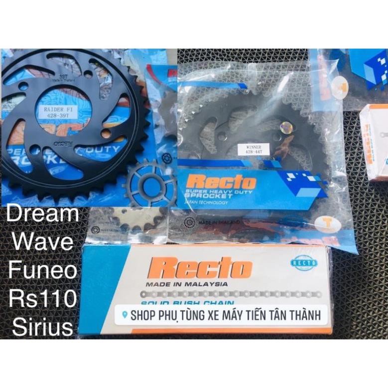 Dĩa đĩa tải xích sên recto thái lan sirius wave rs100 fu125fi dream