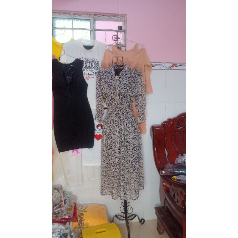 đầm maxi hoa nhí