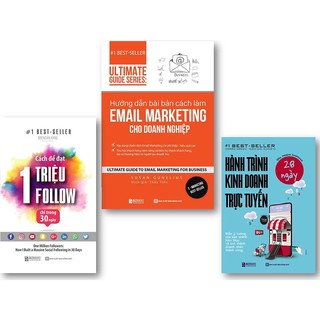 Combo Hướng Dẫn Bài Bản Cách Làm Email Marketing Cho Doanh Nghiệp + Hành Trình Kinh Doanh Trực Tuyến 28 Ngày + Cách Để Đạt 1 Triệu Follow Chỉ Trong 30 Ngày