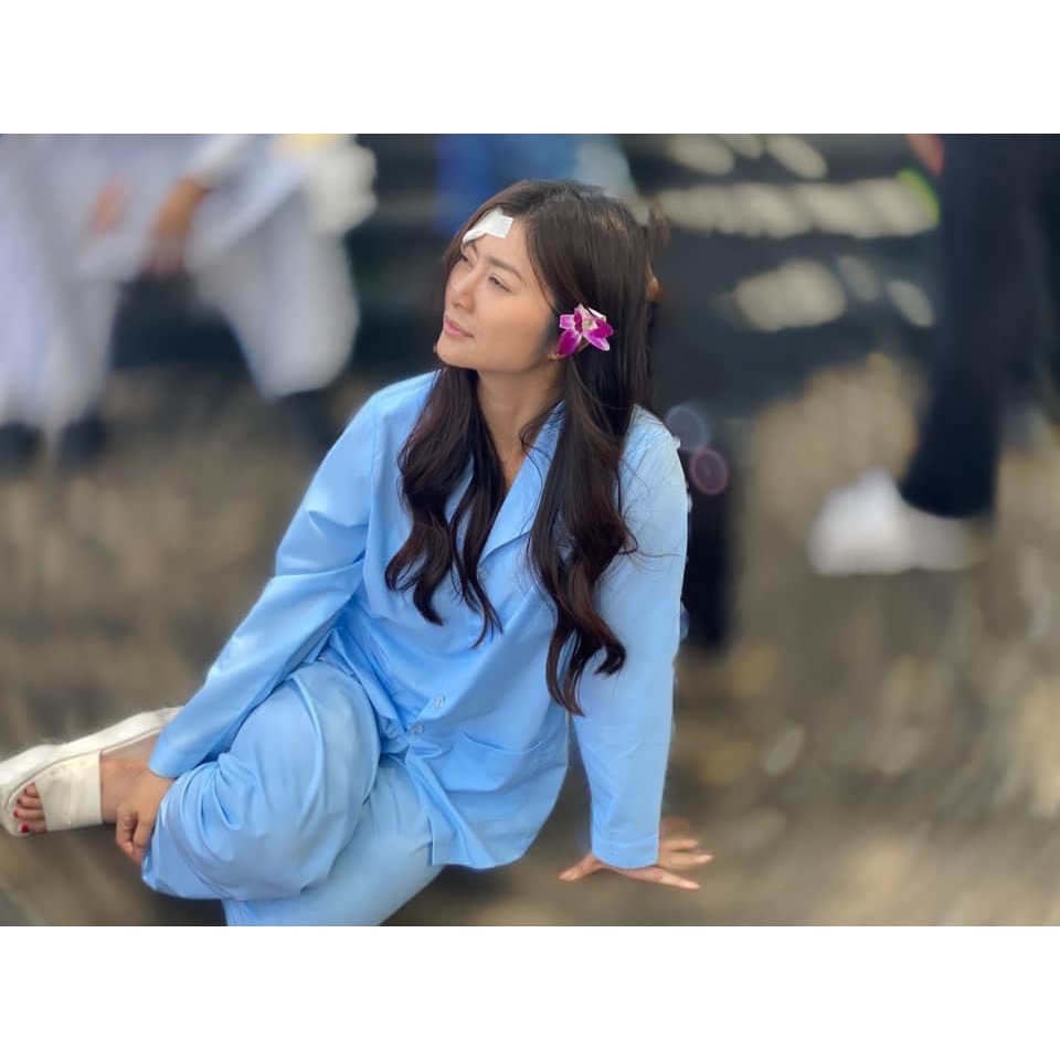 Bộ quần áo blouse nam nữ xanh dương - quần áo bệnh nhân màu xanh bán giá sỉ