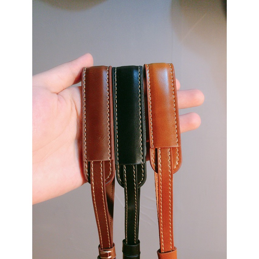 [Hình thật] DÂY ĐEO CỔ TAY MÁY ẢNH HANDSTRAP BẰNG DA THỜI TRANG