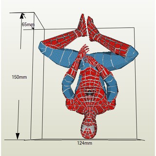 Mô hình giấy Spider Man ( mini)