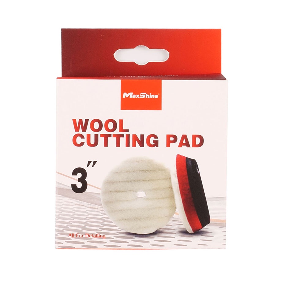 Phớt đánh bóng lông cừu MaxShine Premium Wool Cutting Pad 3-5-6 inch đệm xốp