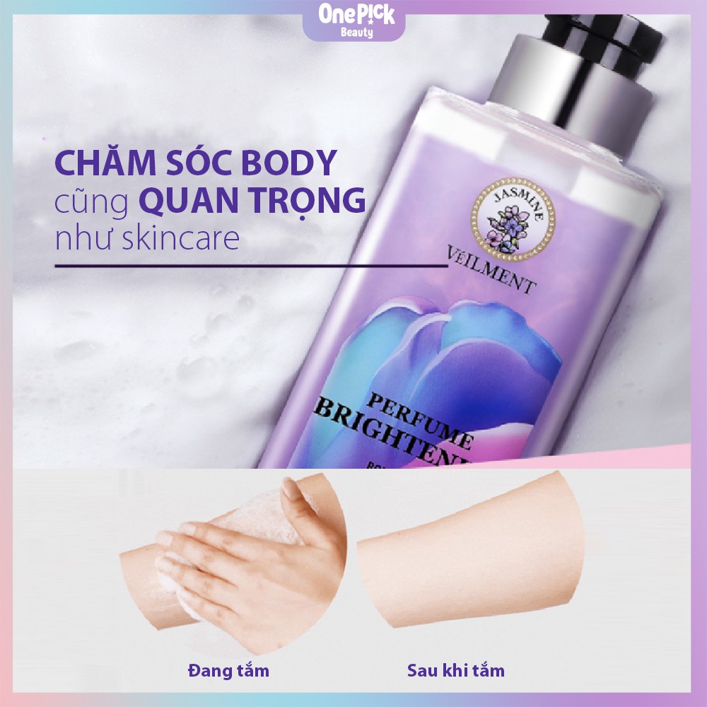 Sữa tắm nước hoa ON: THE BODY VEILMENT PERFUME làm sáng da, giúp da ẩm mịn và căng mướt với mùi hương nước hoa dài lâu