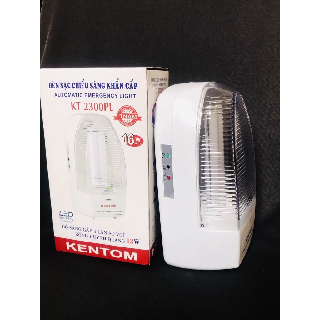Đèn sạc chiếu sáng khẩn cấp Kentom KT 2300PL
