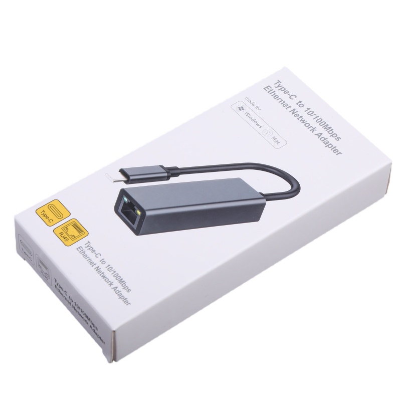 Dây cáp mạng siêu mỏng chuyển đổi từ Type-C sang Rj45