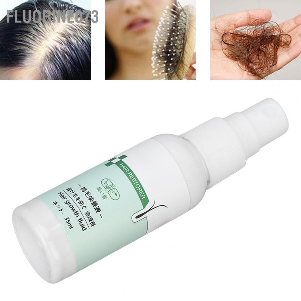 [Hàng mới về] Xịt dưỡng tóc Fluorine073 35ml kết cấu bảo vệ kích thích tăng trưởng tự nhiên cho nam nữ