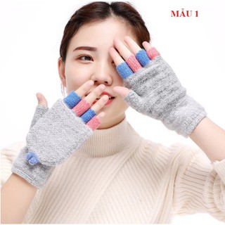 Găng Tay Len Hở Ngón Dễ Thương Cho Các Nàng