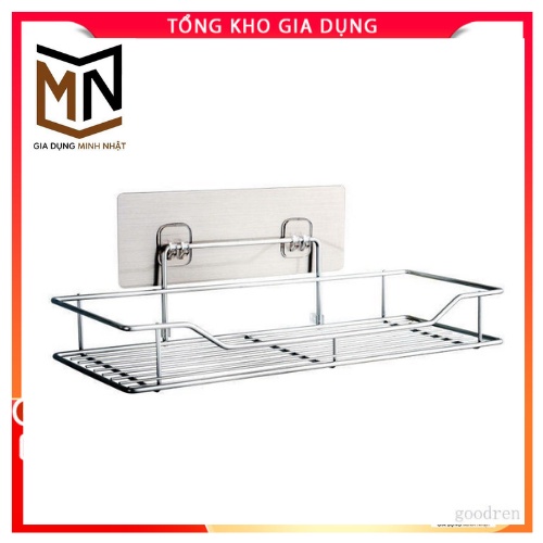 Giá gia vị để đồ inox dán tường,kệ treo tường nhà tắm phòng bếp inox