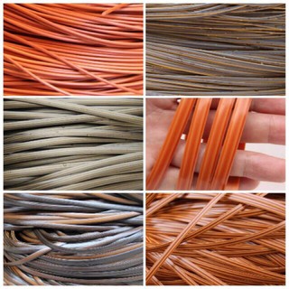 Dây mây nhựa làm ghế giỏ mây