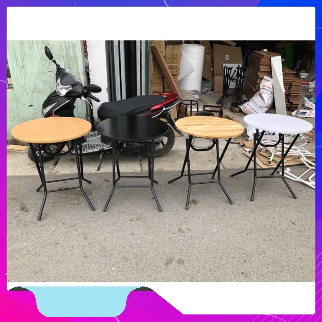 [FREESHIP ĐƠN 50K] Bàn gấp chân cao 71cm , mặt tròn đẹp | BigBuy360 - bigbuy360.vn