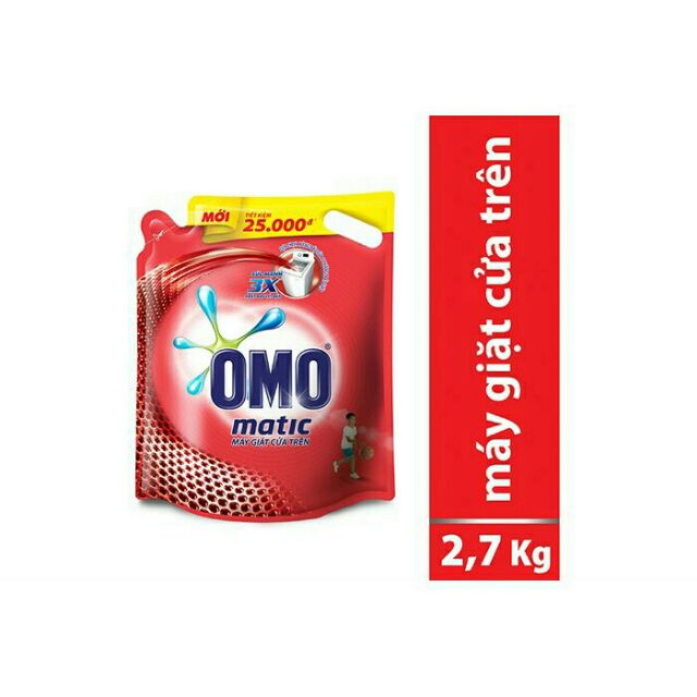 Nước giặt OMO máy cửa trên 2,7kg