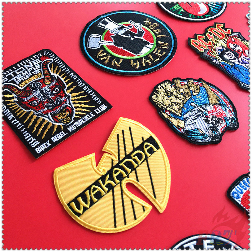 1 Sticker Ủi Thêu Hình Phong Cách Nhạc Rock Cá Tính