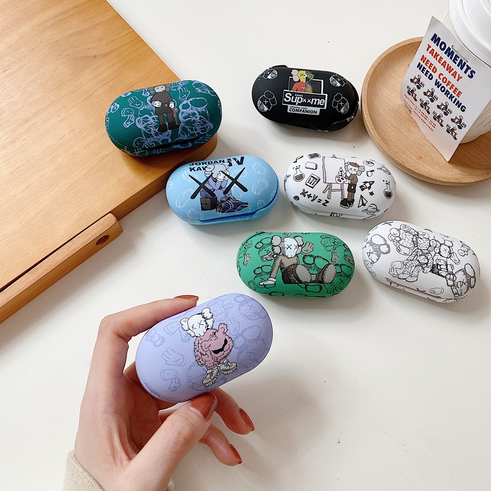 Vỏ Bảo Vệ Hộp Sạc Tai Nghe Không Dây Samsung Galaxy Buds Plus Bằng Pc Cứng In Hình Kaws Graffiti Hoạt Hình Dễ Thương