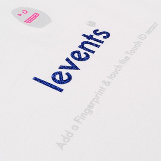Áo thun LEVENTS Finger Print/ White