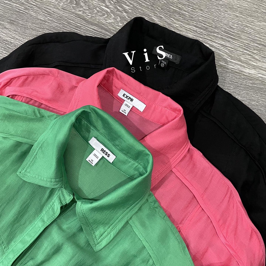 Áo sơ mi nữ dáng suông lửng