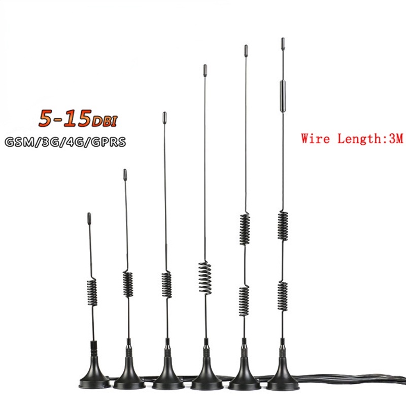 Ăng Ten Thu Sóng Wifi 3G 4G 5 / 6 / 7 / 9 / 10 / 15DBI 3M SMA Cho CDMA / GPRS / GSM / LTE /