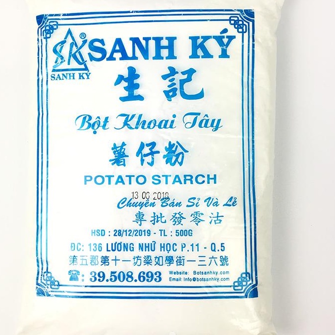 Bột Khoai Tây Sanh Ký Gói 500g