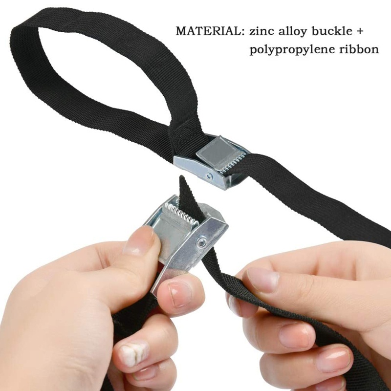 Bộ 5 / 10 Dây Đai Cố Định Hành Lý Gắn Nóc Xe Hơi Chịu Được Sức Nặng