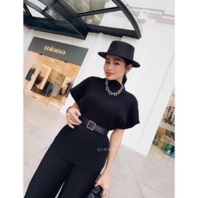 Thắt lưng dây da 3,5cm / Đai váy nữ mặt vuông phù hợp mặc quần tây, quần jean - Hari Korea Accessories