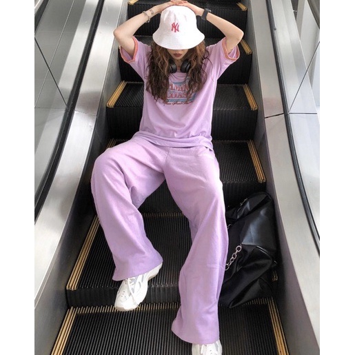 Quần Gumfresh ống rộng chun oversize chất vải dày ấm áp