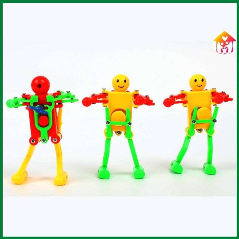 Robot nhựa nhảy múa vui nhộn chạy bằng dây cót đáng yêu cho bé