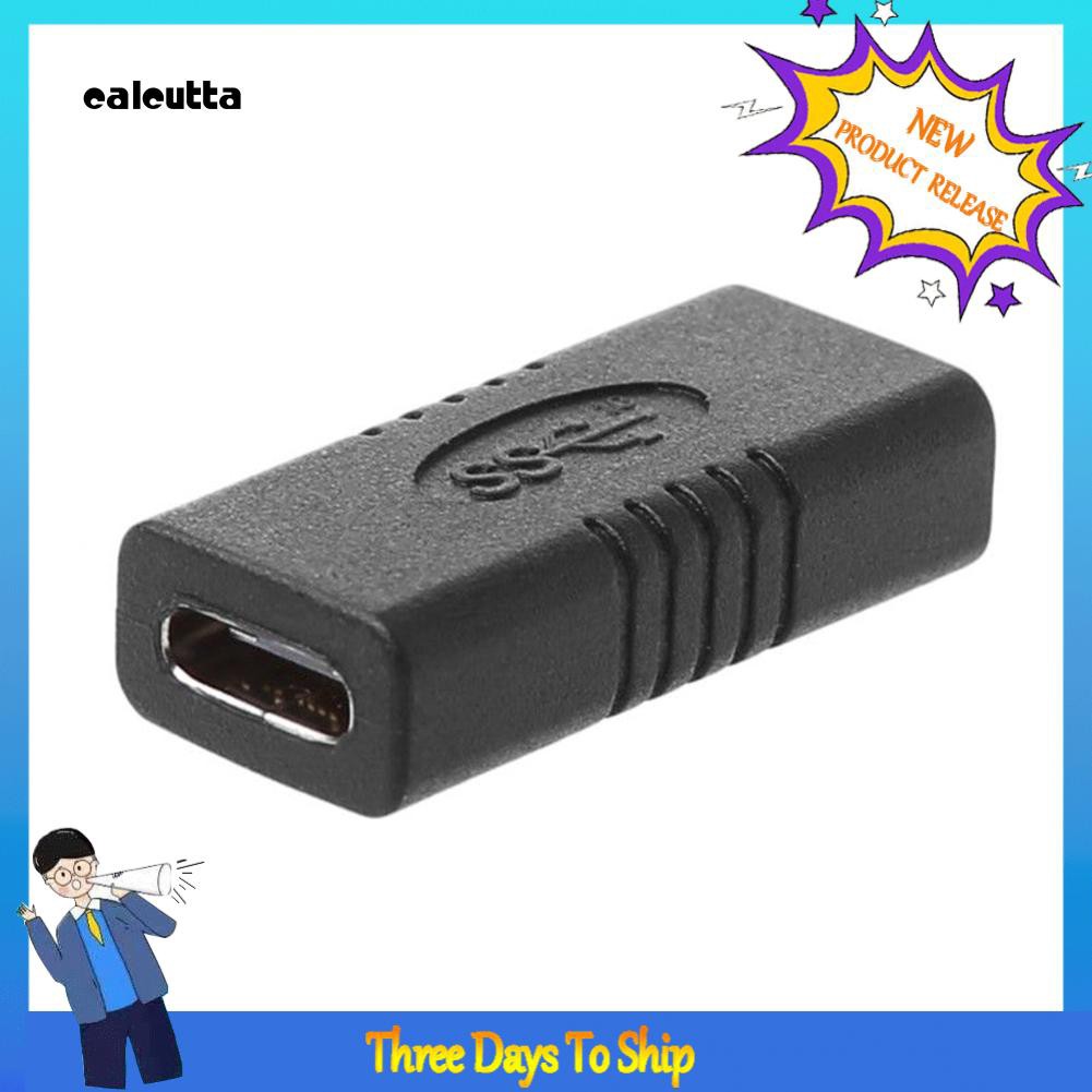 ✡COD✡USB 3.1 Type-C Female to Female Extension Connector Adapter for Laptop Phone
