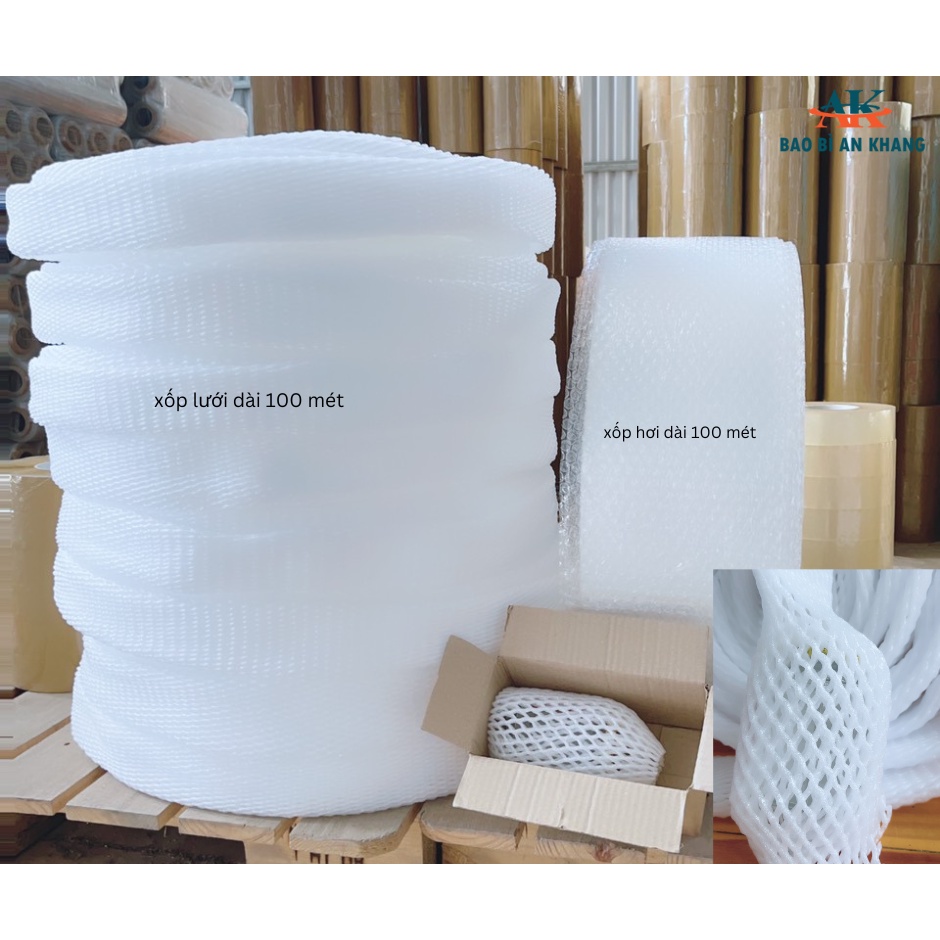Xốp Lưới Bọc Chai Lọ, 50 mét  Lưới xốp bọc hàng, Cuộn Xốp Lưới bọc hàng Hoá