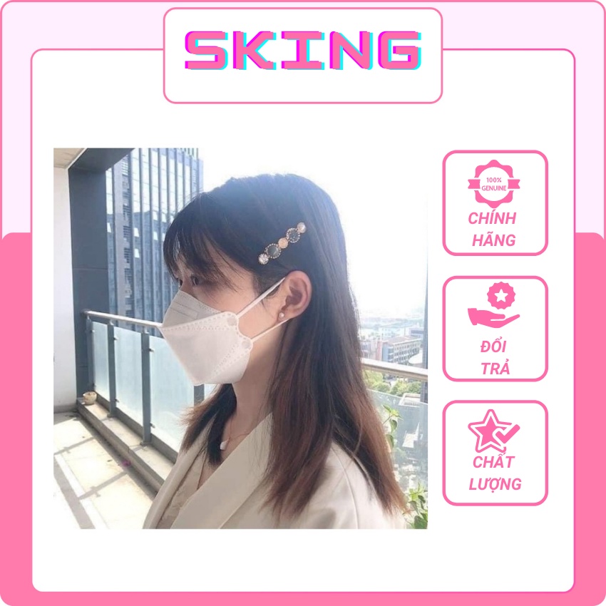 Khẩu Trang KF94 Hàn Quốc Y Tế 4D Vải Kháng Khuẩn 4 Lớp Chống Bụi Mịn Hàng Cao Cấp