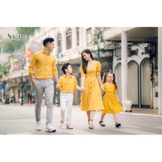 Set gia đình nắng vàng❤️free ship❤️