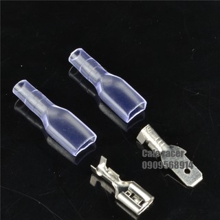 Bộ Cos dẹp đực cái 4.8mm 6.3mm kèm bọc silicon