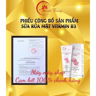 Sữa rửa mặt vitamin B3 Thanh Trang