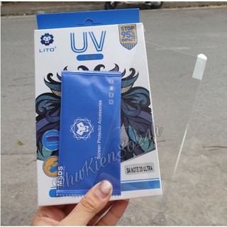 Kính cường lực samsung note 20/ note 20 ultra full keo nước uv chính hãng lito