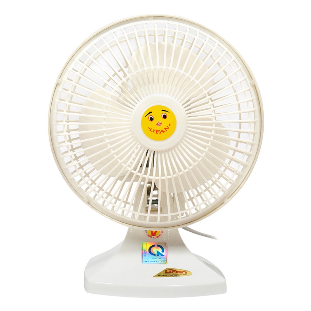 Quạt bàn mini Lifan B-106 màu trắng siêu cute - mát, nhỏ gọn phù hợp văn phòng, để bàn làm việc. GIAO HÀNG HỎA TỐC