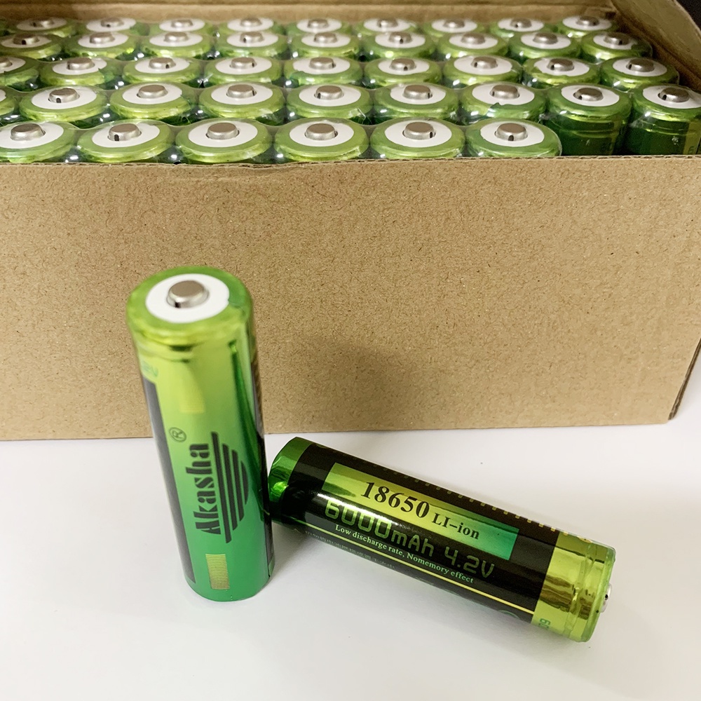 Pin sạc 18650 Li-ion Akasha dung lượng 6000mAh 4.2V chính hãng