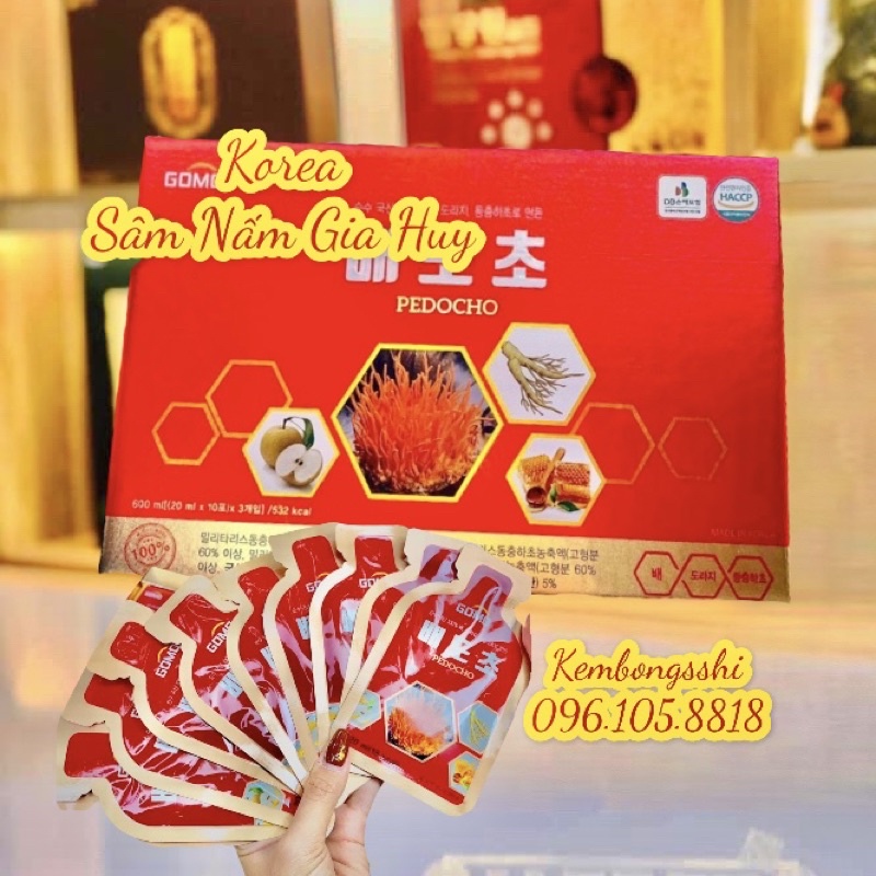 Bổ Phổi Đông Trùng Hạ Thảo PEDOCHO Hàn Quốc